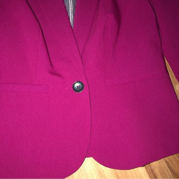 Worthington Black Blazer with Houndstooth Lining | Women’s Work Jacket - Picture 6 of 15